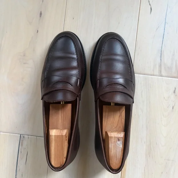 Jack Erwin | Carmine Penny Loafer (Brown Full Grain) - Picture 3 of 5